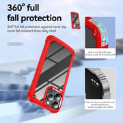 For iPhone 16 Pro TPU + PC Lens Protection Phone Case(Red)