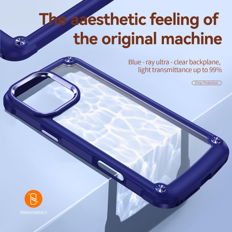 For iPhone 16 Pro TPU + PC Lens Protection Phone Case(Blue) - iPhone 16 Pro Cases by PMC TechLife | Online Shopping South Africa | PMC TechLife | Buy Now Pay Later Mobicred