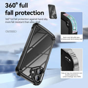 For iPhone 16 Plus TPU + PC Lens Protection Phone Case(Black)