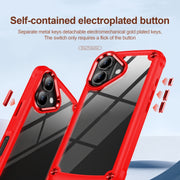 For iPhone 16 Plus TPU + PC Lens Protection Phone Case(Red)