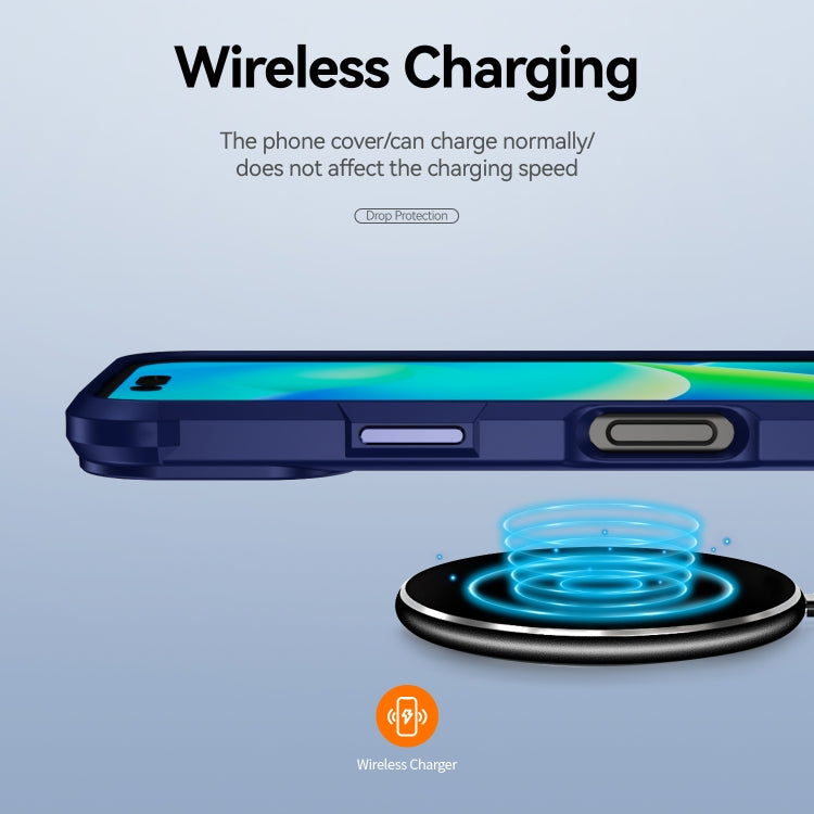 For iPhone 16 Plus TPU + PC Lens Protection Phone Case(Blue) - iPhone 16 Plus Cases by PMC TechLife | Online Shopping South Africa | PMC TechLife | Buy Now Pay Later Mobicred