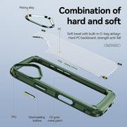 For iPhone 16 Plus TPU + PC Lens Protection Phone Case(Green)