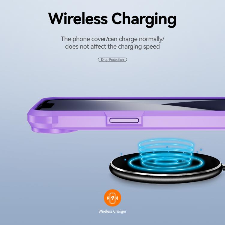 For iPhone 16e TPU + PC Lens Protection Phone Case(Purple) - free shipping - PMC TechLife - Order now!