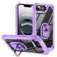 For iPhone 16e TPU + PC Lens Protection Phone Case with Ring Holder(Purple) - iPhone 16e Cases by PMC TechLife | Online Shopping South Africa | PMC TechLife | Buy Now Pay Later Mobicred