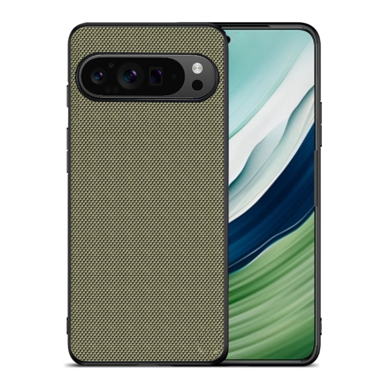 For Google Pixel 9 Nylon Cloth Texture Shockproof PC+TPU Phone Case(Green) - Google Cases by PMC TechLife | Online Shopping South Africa | PMC TechLife | Buy Now Pay Later Mobicred