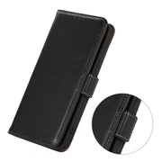 For iPhone 17 Crazy Horse Top Layer Cowhide Leather Phone Case(Black)