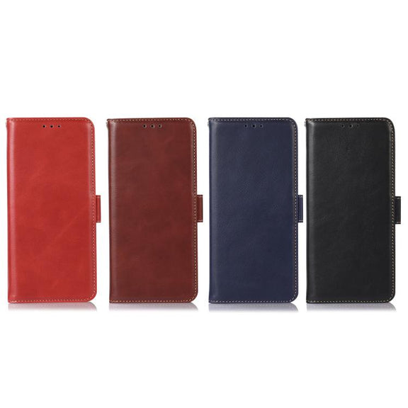 For iPhone 17 Air Crazy Horse Top Layer Cowhide Leather Phone Case(Red)