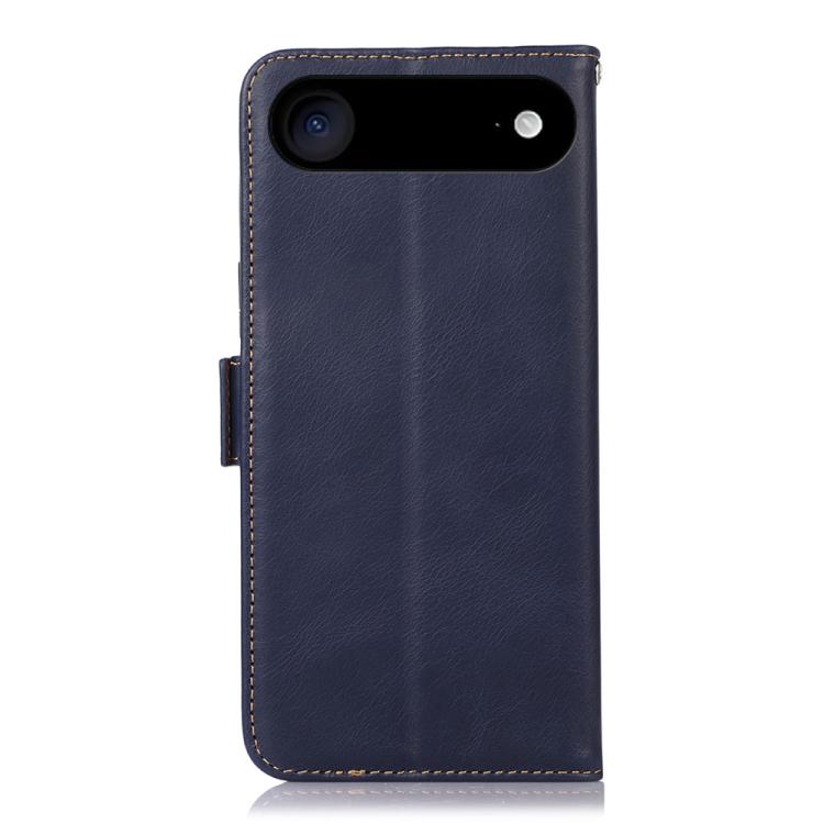 For iPhone 17 Air Crazy Horse Top Layer Cowhide Leather Phone Case(Blue) - free shipping - PMc TechLife - Order now!
