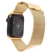 For Apple Watch SE 2023 40mm Milanese Metal Magnetic Watch Band(Gold)