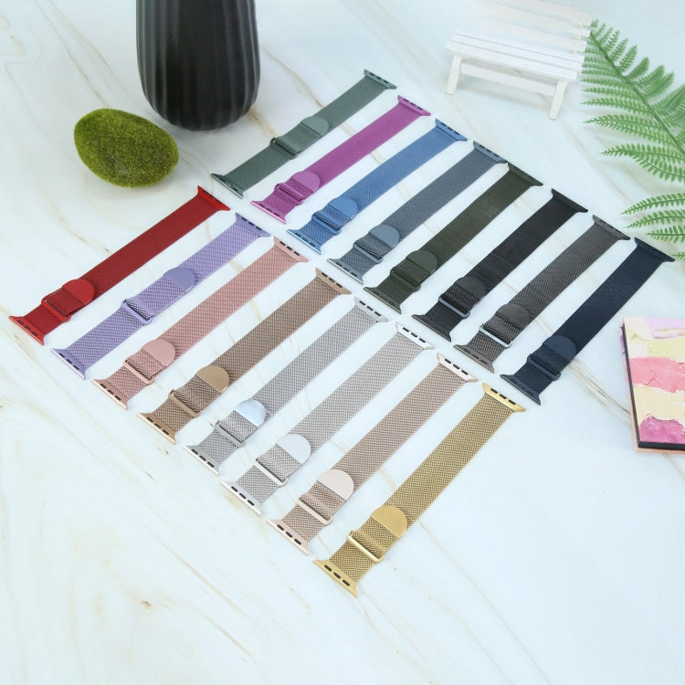 For Apple Watch SE 2023 40mm Milanese Metal Magnetic Watch Band(Gold) - free shipping - PMC TechLife - Order now!