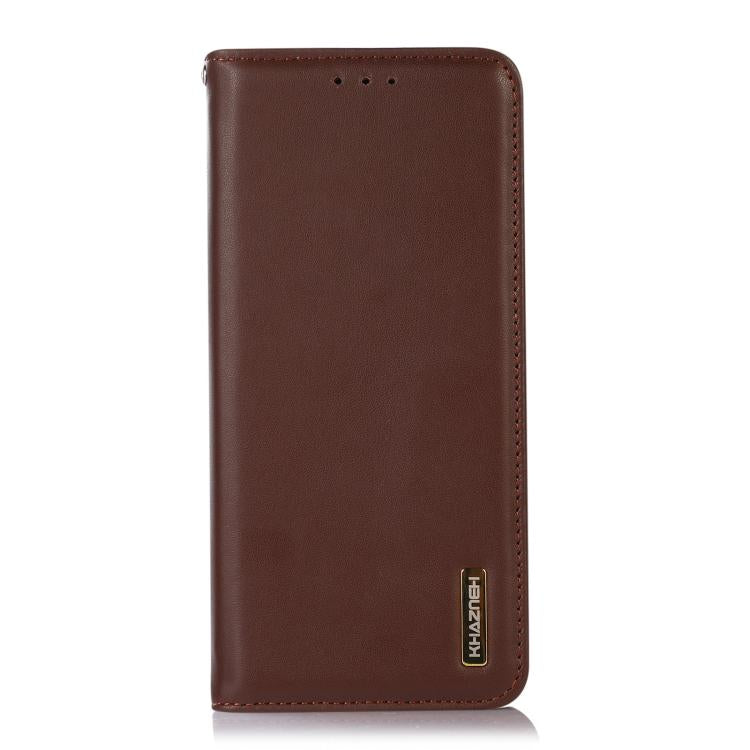 For iPhone 17 KHAZNEH Nappa Top Layer Cowhide Leather Phone Case(Brown) - free shipping - PMc TechLife - Order now!