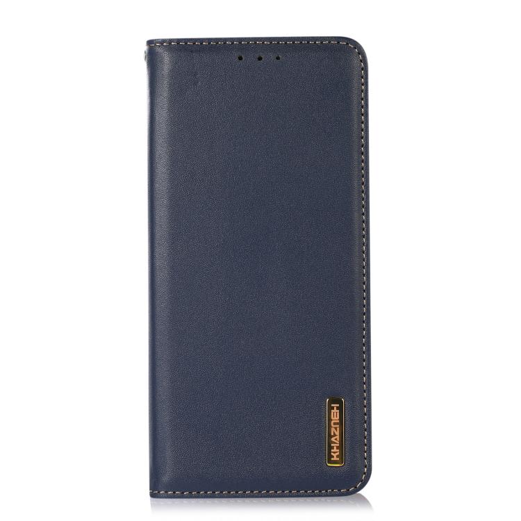 For iPhone 17 Air KHAZNEH Nappa Top Layer Cowhide Leather Phone Case(Blue) - free shipping - PMc TechLife - Order now!