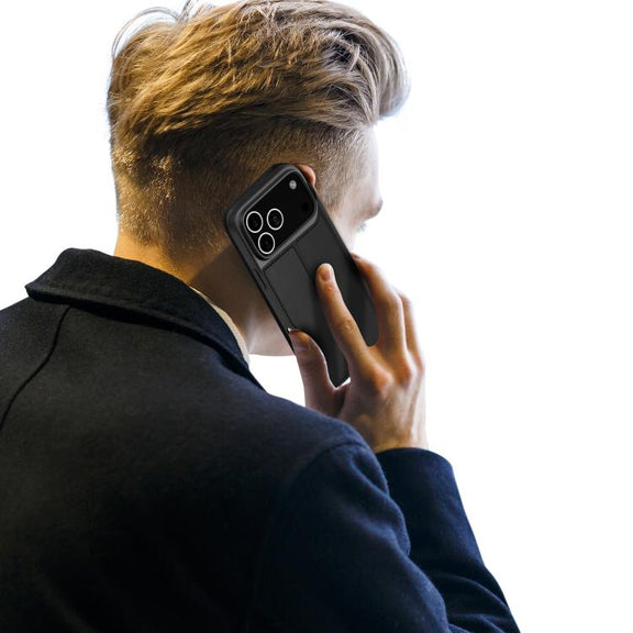 For iPhone 17 Pro Max DUX DUCIS Skin Pro Series Flip Leather Phone Case(Black)
