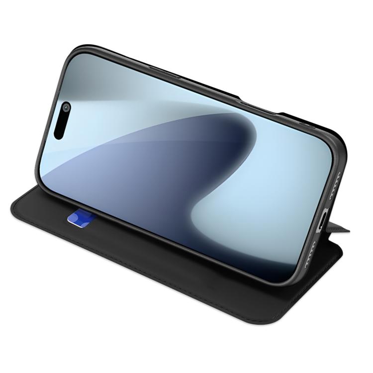 For iPhone 17 Pro DUX DUCIS Skin Pro Series Flip Leather Phone Case(Black)