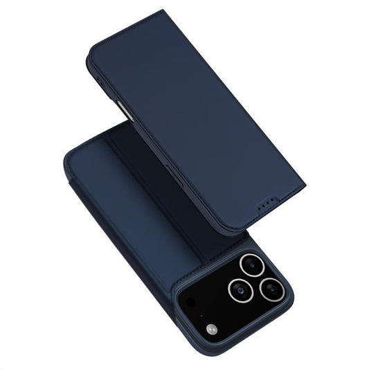 For iPhone 17 Pro DUX DUCIS Skin Pro Series Flip Leather Phone Case(Blue) - free shipping - PMC Jewellery - Order now!