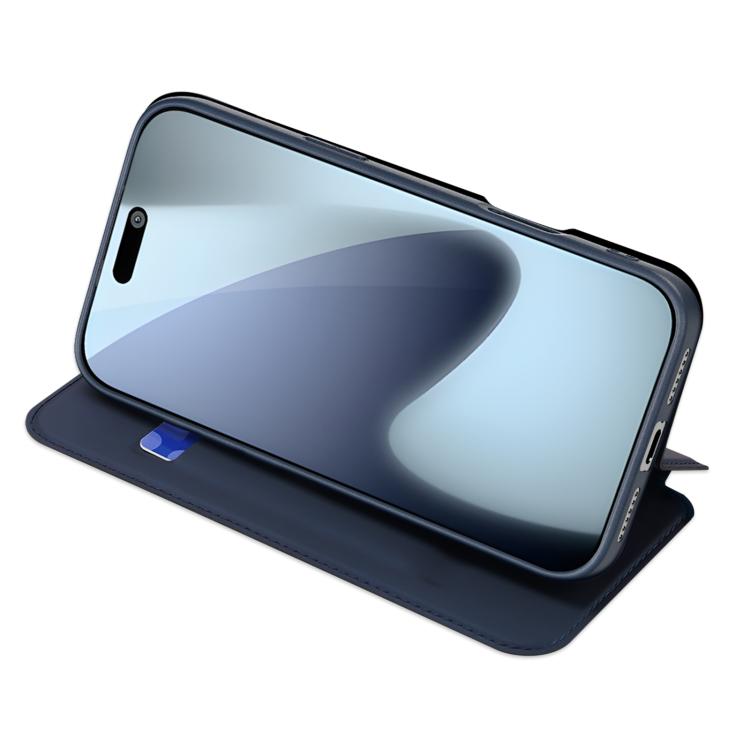For iPhone 17 Pro DUX DUCIS Skin Pro Series Flip Leather Phone Case(Blue) - free shipping - PMC Jewellery - Order now!