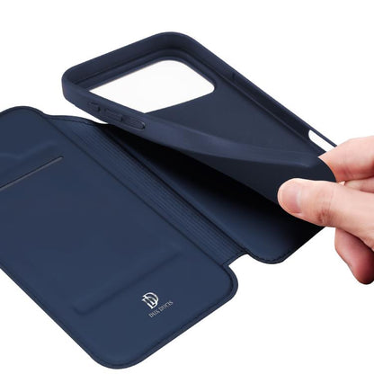 For iPhone 17 Pro DUX DUCIS Skin Pro Series Flip Leather Phone Case(Blue) - free shipping - PMC Jewellery - Order now!