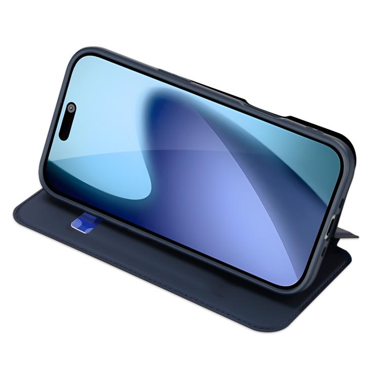 For iPhone 17 Air DUX DUCIS Skin Pro Series Flip Leather Phone Case(Blue) - iPhone 17 Air Cases by DUX DUCIS | Online Shopping South Africa | PMC TechLife | Buy Now Pay Later Mobicred