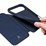 For iPhone 17 Air DUX DUCIS Skin Pro Series Flip Leather Phone Case(Blue)