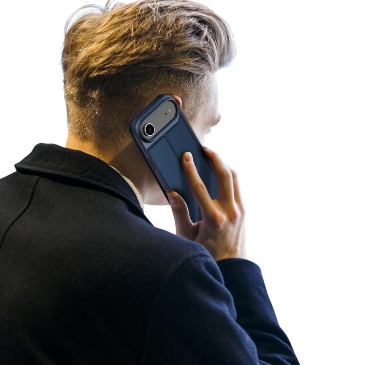 For iPhone 17 Air DUX DUCIS Skin Pro Series Flip Leather Phone Case(Blue) - iPhone 17 Air Cases by DUX DUCIS | Online Shopping South Africa | PMC Jewellery | Buy Now Pay Later Mobicred