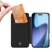 For iPhone 17 DUX DUCIS Skin Pro Series Flip Leather Phone Case(Black)