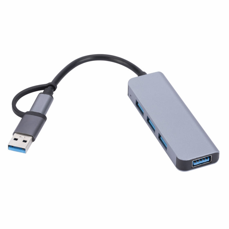 2301 4 in 1 USB+USB-C/Type-C to USB Multi-function Docking Station HUB Adapter - free shipping - PMC TechLife - Order now!