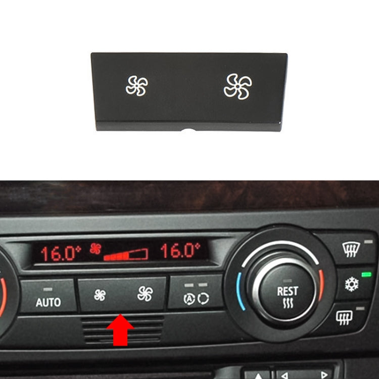 For BMW 1 Series / 3 Series / X1 / X3 Left Driving Car Air Conditioner Panel Switch Button Air Volume Key Without OFF 6411 9320 348-MA - Car Switches by PMC TechLife | Online Shopping South Africa | PMC TechLife | Buy Now Pay Later Mobicred