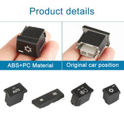 For BMW 1 Series / 3 Series / X1 / X3 Left Driving Car Air Conditioner Panel Switch Button A Key 64119320348-A2