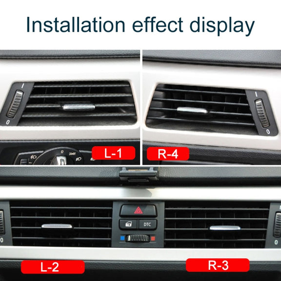 For BMW 3 Series E90 Left Driving Car Air Conditioner Air Outlet Panel 6422 9130 459-L, Style:Grille No. 4