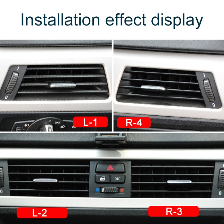 For BMW 3 Series E90 Left Driving Car Air Conditioner Air Outlet Panel 6422 9130 459-L, Style:Grille No. 4