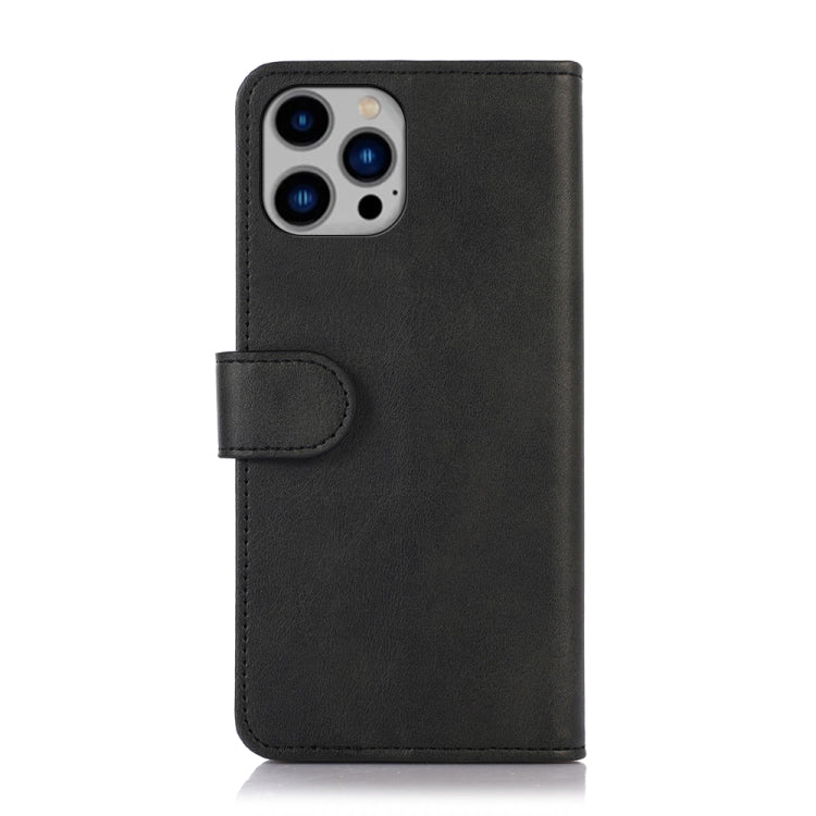 For iPhone 16 Pro Max Cow Texture Leather Phone Case(Black)