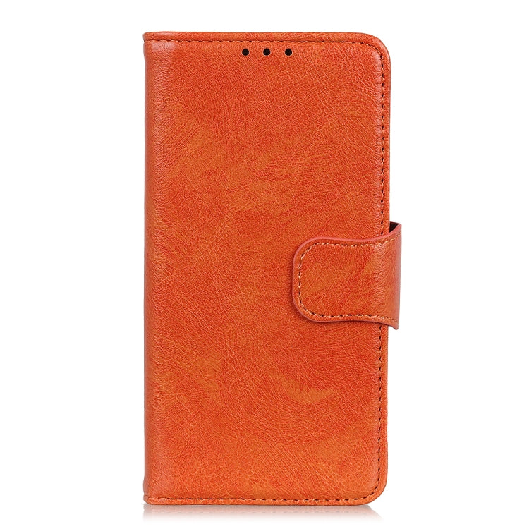 For iPhone 16 Pro Max Nappa Texture Leather Case(Orange)