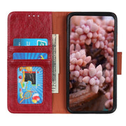 For iPhone 16 Plus Nappa Texture Leather Case(Red)