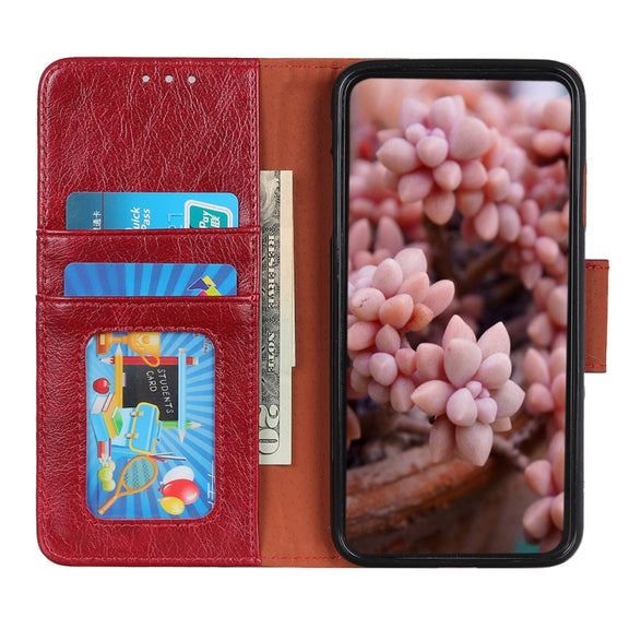For iPhone 16 Nappa Texture Leather Case(Red)