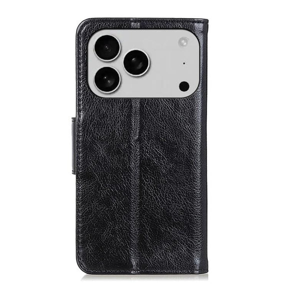For iPhone 17 Pro Nappa Texture Leather Case(Black)