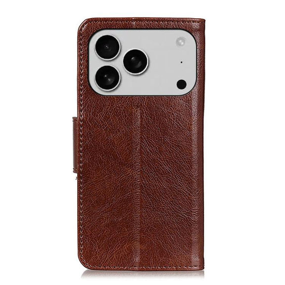 For iPhone 17 Pro Nappa Texture Leather Case(Brown)