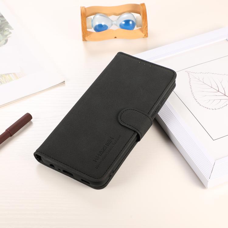 For iPhone 17 KHAZNEH Matte Texture Leather Phone Case(Black) - free shipping - PMc TechLife - Order now!