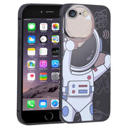 For iPhone 6s / 6 Spaceman Binoculars Phone Case(Black and Beige)