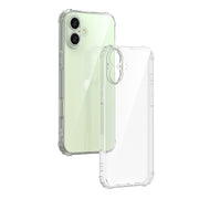 For iPhone 16 Plus Four-Corner Shockproof Clear TPU Phone Case(Transparent)