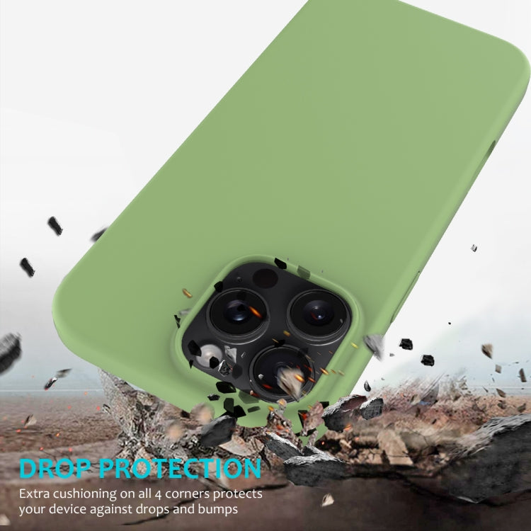 For iPhone 16 Pro Max Solid Color Silicone Phone Case(Mint Green) - More iPhone Cases by PMC TechLife | Online Shopping South Africa | PMC TechLife | Buy Now Pay Later Mobicred