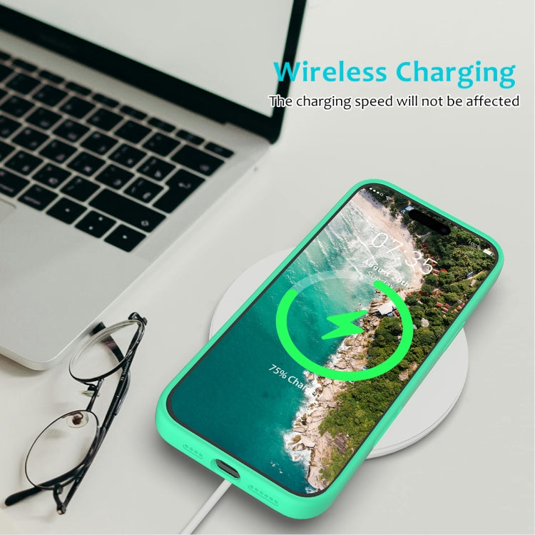 For iPhone 16 Pro Max Solid Color Silicone Phone Case(Green) - More iPhone Cases by PMC TechLife | Online Shopping South Africa | PMC TechLife | Buy Now Pay Later Mobicred
