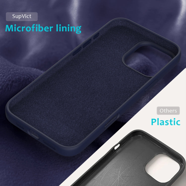 For iPhone 16 Pro Max Solid Color Silicone Phone Case(Midnight Blue) - More iPhone Cases by PMC TechLife | Online Shopping South Africa | PMC TechLife | Buy Now Pay Later Mobicred