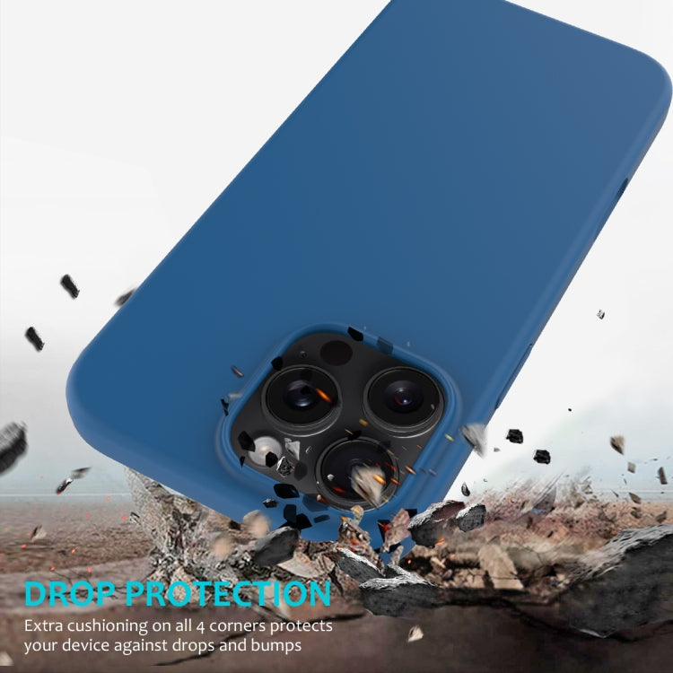 For iPhone 16 Pro Solid Color Silicone Phone Case(Cobalt Blue) - More iPhone Cases by PMC TechLife | Online Shopping South Africa | PMC TechLife | Buy Now Pay Later Mobicred