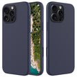 For iPhone 16 Pro Solid Color Silicone Phone Case(Midnight Blue) - More iPhone Cases by PMC TechLife | Online Shopping South Africa | PMC TechLife | Buy Now Pay Later Mobicred