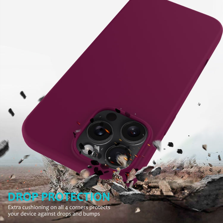 For iPhone 16 Pro Solid Color Silicone Phone Case(Violet) - More iPhone Cases by PMC TechLife | Online Shopping South Africa | PMC TechLife | Buy Now Pay Later Mobicred