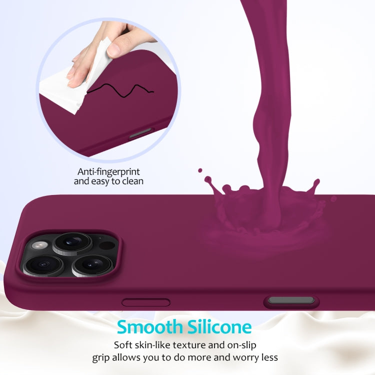 For iPhone 16 Pro Solid Color Silicone Phone Case(Violet) - More iPhone Cases by PMC TechLife | Online Shopping South Africa | PMC TechLife | Buy Now Pay Later Mobicred