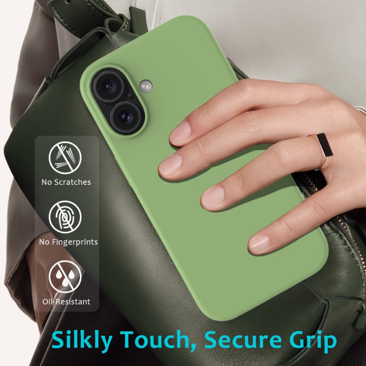 For iPhone 16 Plus Solid Color Silicone Phone Case(Mint Green) - More iPhone Cases by PMC TechLife | Online Shopping South Africa | PMC TechLife | Buy Now Pay Later Mobicred