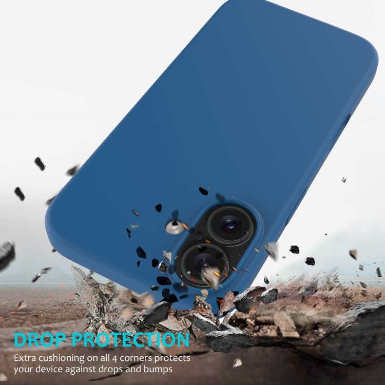 For iPhone 16 Plus Solid Color Silicone Phone Case(Cobalt Blue) - More iPhone Cases by PMC TechLife | Online Shopping South Africa | PMC TechLife | Buy Now Pay Later Mobicred