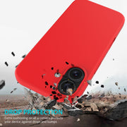For iPhone 16 Plus Solid Color Silicone Phone Case(Red)