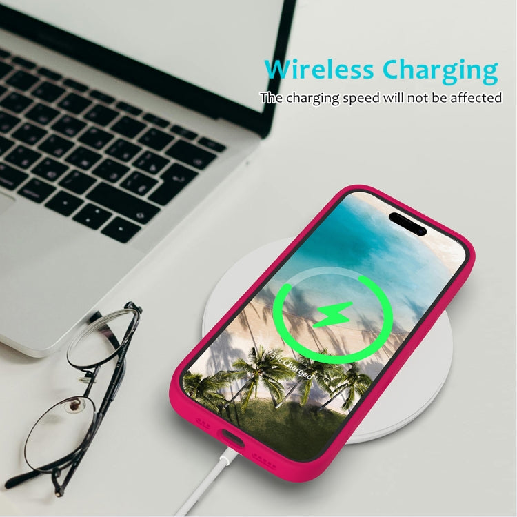 For iPhone 16 Plus Solid Color Silicone Phone Case(Rose Red) - More iPhone Cases by PMC TechLife | Online Shopping South Africa | PMC TechLife | Buy Now Pay Later Mobicred